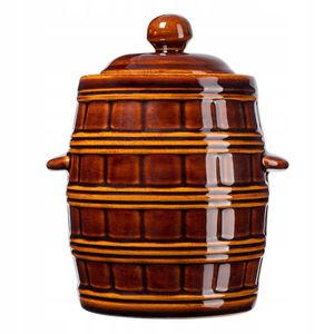 KADAX fermentačná nádoba pre domáce pivovary "Helios", kameninový hrniec, nakladací hrniec 5 litrov