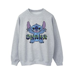 Disney - "Lilo And Stitch Ohana Blue Glitch" Sweatshirt für Herren BI31225 (M) (Grau)
