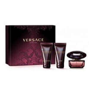 Versace Crystal Noir Eau De Toilette For Women 50 Ml + Body Milk 50 Ml + Shower Gel 50 Ml Gift Set 3 Pcs
