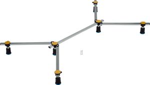 Poresta Duschwannenfuß D6 Mini XL Ferroplast Höhenverstellbereich 87-115 mm 000146004