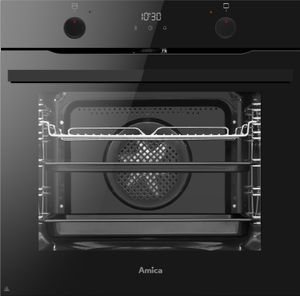 Amica EBPX 946 200 S Pyrolyse-Einbaubackofen, Fusion, Schwarz-Glas, 77 l XXL