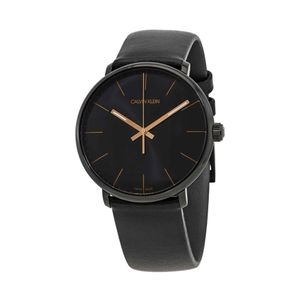Calvin Klein Herren Uhr Armbanduhr Herrenuhr, Analog , Größe:Einheitsgröße, Farbe:Schwarz