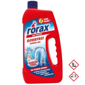 Rorax Rohrfrei Power Żel do udrażniania kanalizacji zwalcza nieprzyjemne zapachy 1000 ml
