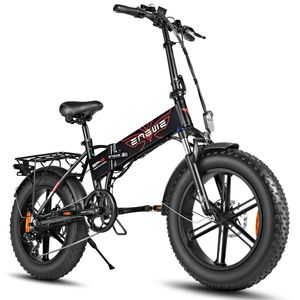 Engwe 20 zoll Elektrofahrrad Fatbike ALU Klappbar E-Bike E-Faltrad 12.8Ah 48V 45km/h Max 150kg ,schwarz
