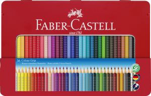FABER-CASTELL Dreikant Buntstifte Colour GRIP 36er Etui