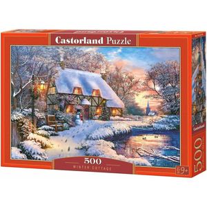 CASTORLAND Puzzle Zimní chaloupka 500 dílků