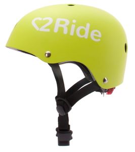 Kinderhelm Fahrrad Helm Fahrradhelm S 50-54 cm TRACKER Love 2 RIDE LED Lime