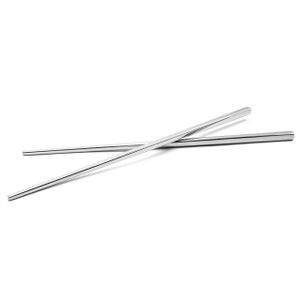 vhbw 1 Paar Essstäbchen - Chopsticks, Edelstahl, Silber