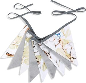 Pepi girlanda se sametem - ručně vyrobená - řetězováImitaceace na narozeninovou oslavu Baby Shower Trojúhelníková vlajka do dětského pokoje - Boho Dreams