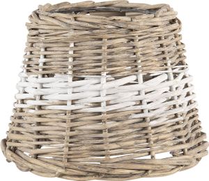 Clayre & Eef Lampenschirm Ø 20x15 cm Braun Rattan Rund