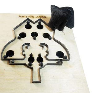 Rinder Elefantenbär Form Stahlklinge Holz stirbt DIY Leder -Punchformvorlage-Vieh