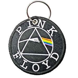 Pink Floyd - Schlüsselanhänger Kreis-Stil RO7484 (Einheitsgröße) (Schwarz/Weiß)