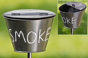 Zahradní popelník Smoke H 110 cm
