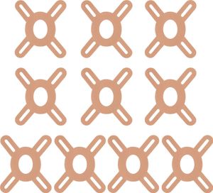 10 Stück vorgeschnittenes Kinesiologie-Tape für die Knie, elastisches Sport-Knie-Tape für Kniestabilität und -unterstützung, kinetisches Tape zur Schmerzlinderung 10 Stück vorgeschnittenes Kinesiologie-Tape für die Knie, elastisches Sport-Knie-Tape für Kniestabilität und -unterstützung, kinetisches Tape zur Schmerzlinderung