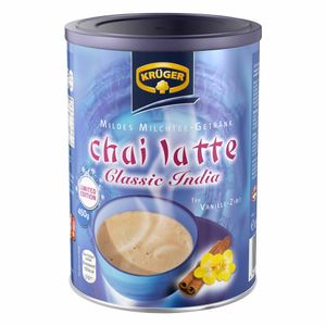 Krüger Chai Latte Classic India Vanille Zimt Kaffeepulver 450g