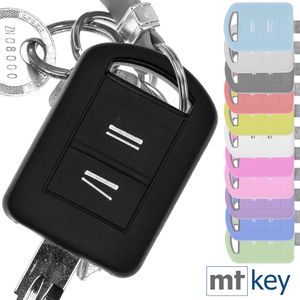 Soft Case Silikon Schutz Hülle Auto Schlüssel Schwarz kompatibel mit Opel Combo C Corsa C Meriva A Tigra TwinTop