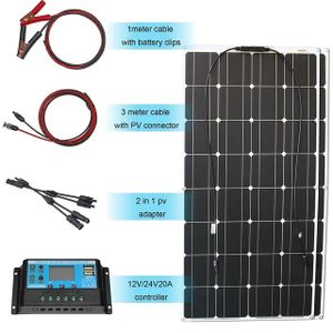 Solárny panel, vysoká účinnosť, flexibilný, 200w solárny systém