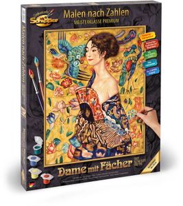 Schipper 609130915 MNZ - Dame mit Fächer - Master Class Premium 40x50cm