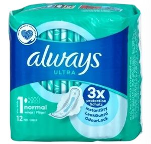 Always, Ultra normal, Podpaski, 12 sztuk (PRODUKT Z NIEMIEC)