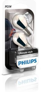 Philips oświetlenie samochodowe 12496SVB2 Kugellampe PY21W SilverVision