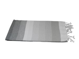 Hamamtuch Pestemal grau schwarz 100x180 cm "Alea"