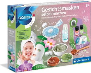 Clementoni Galileo Lab - Vyrobte si vlastné masky na tvár, DIY kozmetické masky, voňavé látky na uvoľnenie tváre, kozmetická súprava pre deti od 8 rokov od Clementoni 59248
