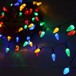 5m LED Erdbeer Bunt Lichterkette 8 Lichtmodi Wasserdicht Batteriebetrieben Garten Party Weihnachten Deko