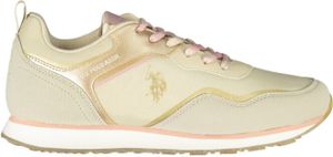US POLO ASSN. BEIGE SPORTSCHUHE FÜR DAMEN : Farbe - Beige, Größe - 37 Größe: 37 Farbe: Beige