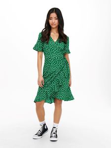 Only Olivia Wrap Kurzes Kleid Grün 34 Frau Grün 34