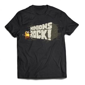 Minions T-Shirt - Minions Rock Steinzeit Minions (schwarz) S