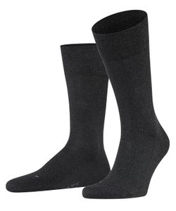 FALKE Herren Socken - Sensitive London, Strümpfe, Uni, Baumwollmischung Anthrazit 43-46