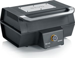 SEVERIN SEVO PG 8106 Elektrogrill mit Deckel, elektrischer Tischgrill mit schnellem Grillstart in 10 min bis 500 °C, Balkon Grill mit OLED-Display Elektrogrill Tischgrill Standgrill Grill Barbecue Grill