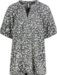 Eight2Nine Leo Bluse mit Allover-Print und V-Neck Viskose Größe: XXL
