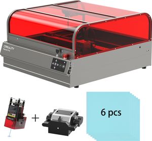 Creality Falcon 2 Pro 60W Graviermäschine, Geschlossener Lāserschneider mit intelligenter Kamera, Air Assist Kit,6 hellblaue Holzbretter Creality Falcon 2 Pro 60W Graviermäschine, Geschlossener Lāserschneider mit intelligenter Kamera, Air Assist Kit,6 hellblaue Holzbretter