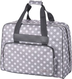 Phönix Nähmaschinentasche Polka Dots grau