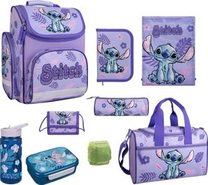 Mädchen Schulranzen 1. Klasse STITCH Schultasche im Set 9-tlg. mit Lunch-Set und Sporttasche