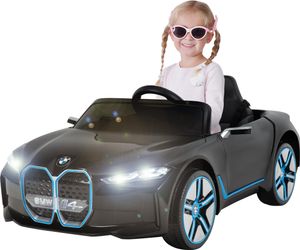 Actionbikes Motors Kinder Elektro Auto BMW i4 | 2x 6V 7 Ah - Elektroauto mit Fernbedienung - BT - USB - MP3 - AUX - Ab 3 Jahre (Schwarz)