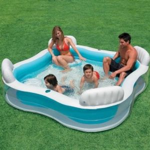 Intex 56475NP - Aufblasbares Swim Center Family Lounge, 90 x 90 x 26 Zoll