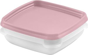 GastroMax Gefrierdose 0,3 Liter 6er Set Dose weiß Deckel rosa