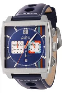 Invicta S1 Rally 44299 Herren armbanduhr - Quarzuhrwerk - Edelstahl mit blauen zifferblat - 45mm