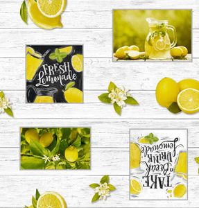 PVC Tischdecke Zitro Zitrone Wachstuch Breite & Länge wählbar abwaschbar Limonade gelb Lemon , Größe:130 x 200 cm