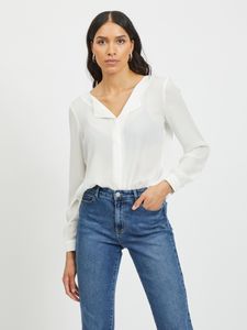 VILA CLOTHES Košile dámská polyesterová bílá GR37219 - Velikost: XS