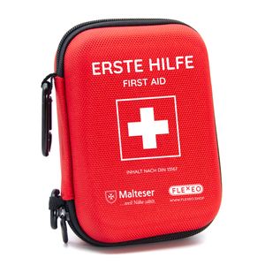 FLEXEO Erste-Hilfe-Set DIN 13167 rot Reiseset Notfalltasche, 1 Stück
