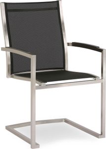 Best Gartenstuhl Freischwing-Sessel Marbella Edelstahl/schwarz; 47881151