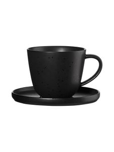 ASA Vorteilsset 6er Set Kaffeetasse mit Unterer, kuro schwarz coppa 19020190