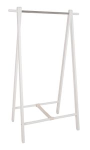 Haku Standgarderobe, weiß-chrom - Maße: 88 cm x 50 cm x 152 cm; 44362