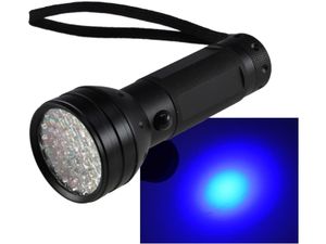 UV Licht Taschenlampe 51 LEDs ØxL 55x145mm Detektor Geldschein Eingetrocknete Flecken Schwarzlicht