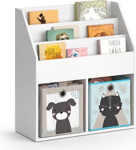 Vicco Kinderregal Luigi, 72 x 79 cm mit 2 Faltboxen opt.4, Weiß