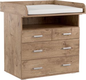 Kondela Kommode mit Wickeltisch Rea Mickey – Eiche Lancelot
