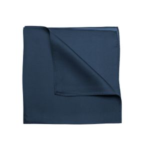 Nickituch Seidentuch blau marine navy Twillseide 53x53cm